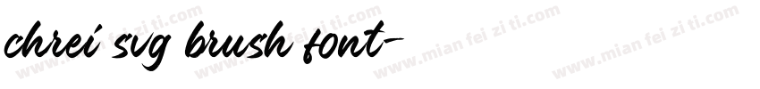 chrei svg brush font字体转换